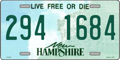 NH license plate 2941684