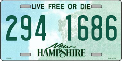 NH license plate 2941686