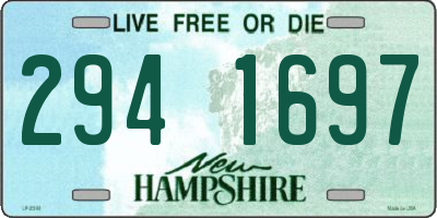 NH license plate 2941697
