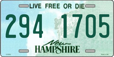 NH license plate 2941705