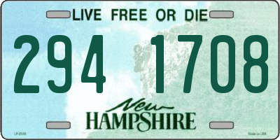 NH license plate 2941708