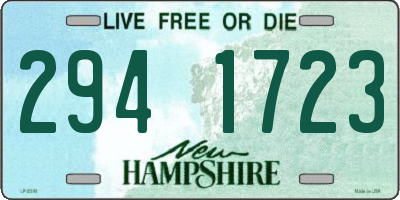 NH license plate 2941723