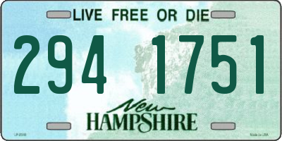 NH license plate 2941751