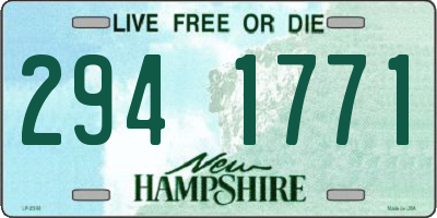 NH license plate 2941771