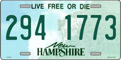 NH license plate 2941773
