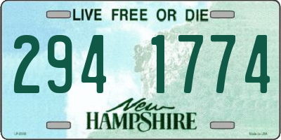 NH license plate 2941774
