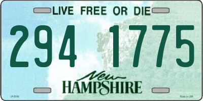 NH license plate 2941775
