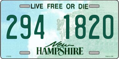 NH license plate 2941820