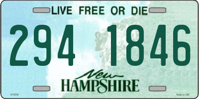NH license plate 2941846