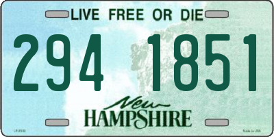 NH license plate 2941851
