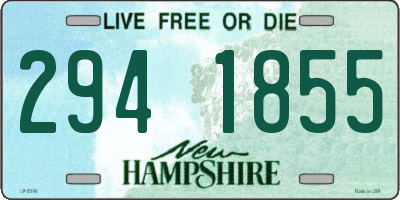 NH license plate 2941855