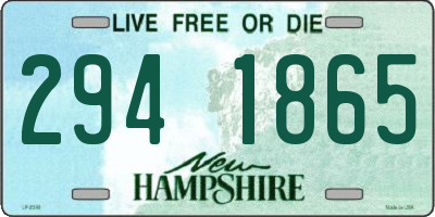 NH license plate 2941865