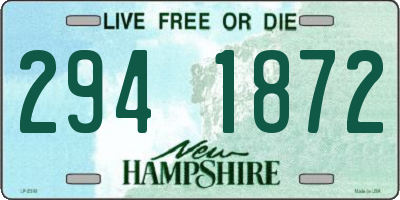 NH license plate 2941872