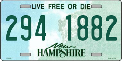 NH license plate 2941882