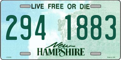 NH license plate 2941883