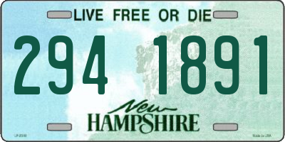 NH license plate 2941891