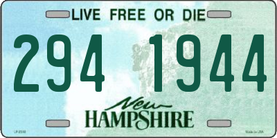 NH license plate 2941944