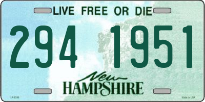 NH license plate 2941951