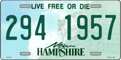 NH license plate 2941957