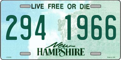 NH license plate 2941966
