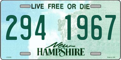 NH license plate 2941967