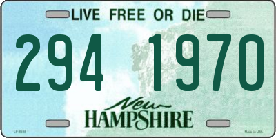 NH license plate 2941970