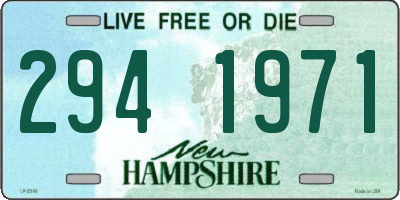 NH license plate 2941971