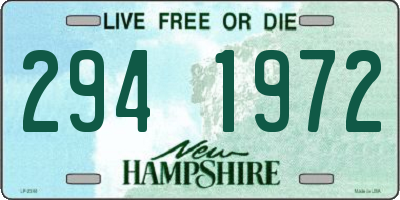 NH license plate 2941972