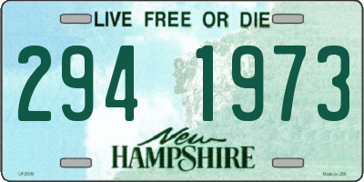 NH license plate 2941973