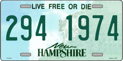 NH license plate 2941974