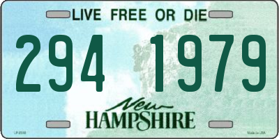 NH license plate 2941979