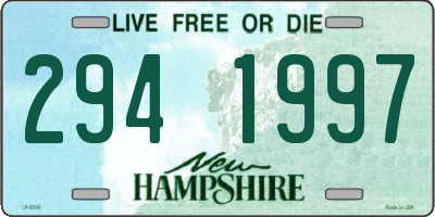 NH license plate 2941997