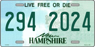 NH license plate 2942024