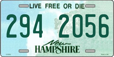 NH license plate 2942056