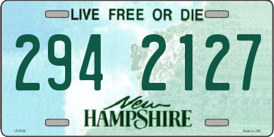 NH license plate 2942127