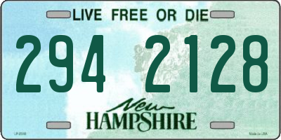NH license plate 2942128