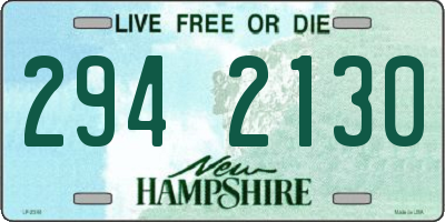 NH license plate 2942130