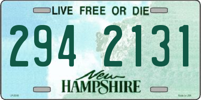 NH license plate 2942131