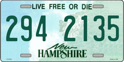 NH license plate 2942135