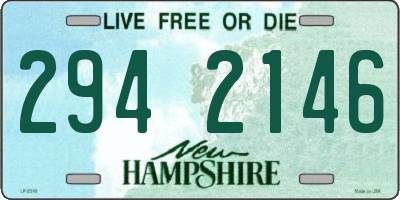 NH license plate 2942146