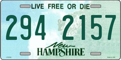 NH license plate 2942157