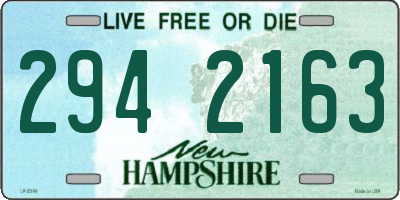 NH license plate 2942163