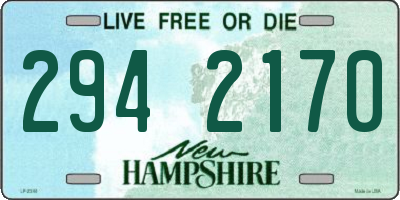 NH license plate 2942170