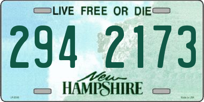 NH license plate 2942173