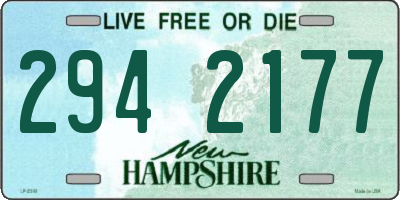 NH license plate 2942177