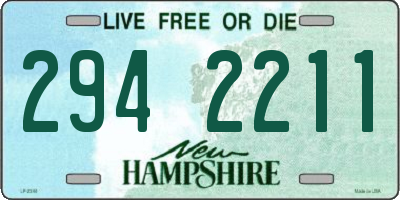 NH license plate 2942211