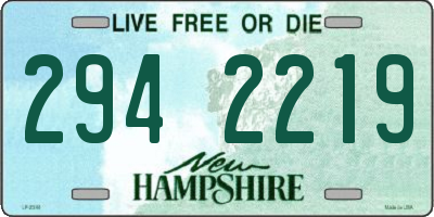 NH license plate 2942219