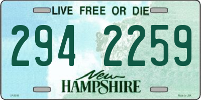 NH license plate 2942259