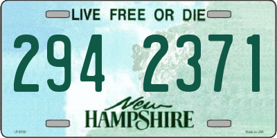 NH license plate 2942371