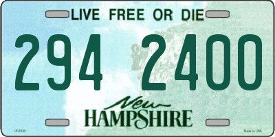 NH license plate 2942400